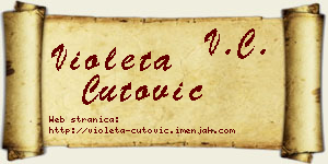 Violeta Čutović vizit kartica